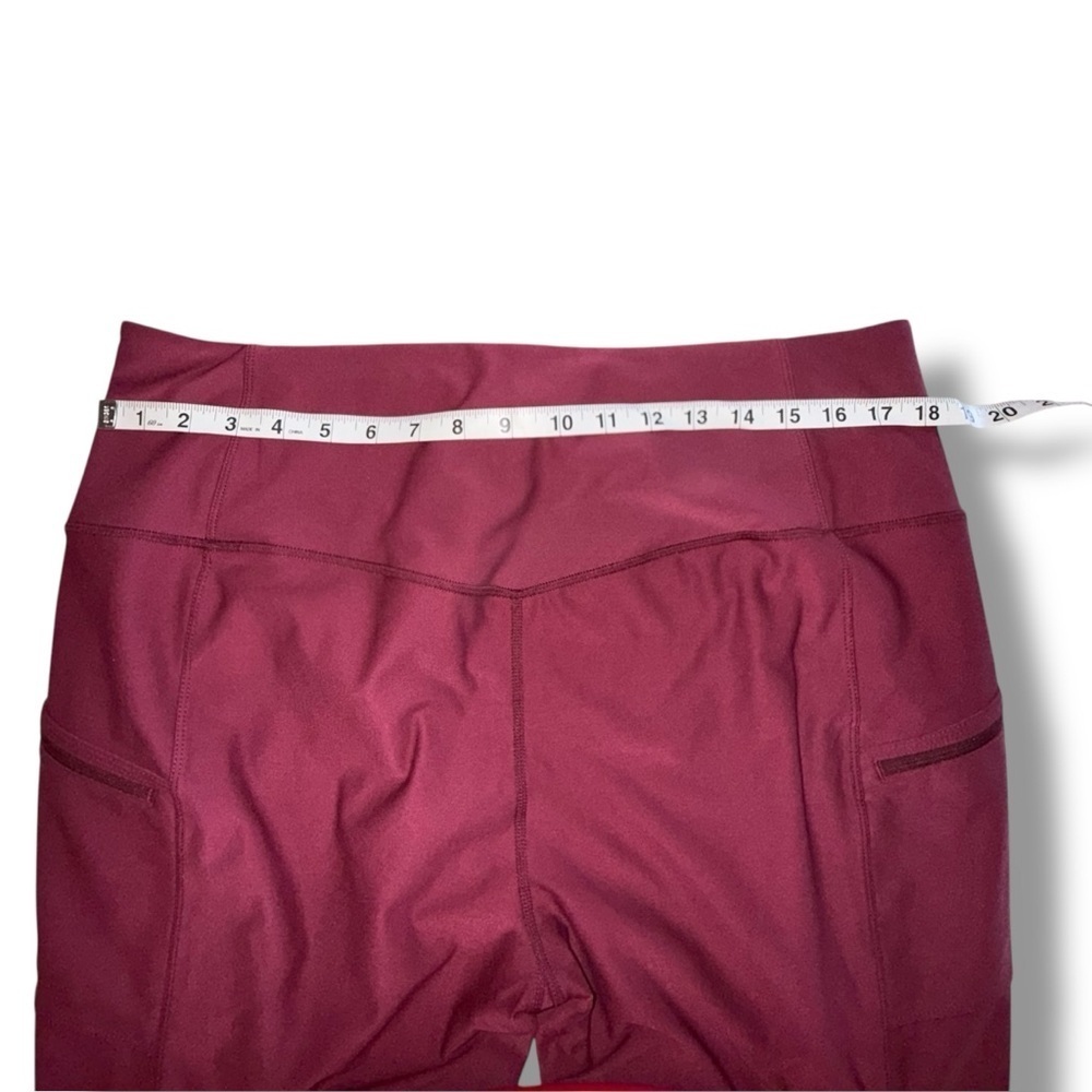EDDIE BAUER Women’s Trail Tight Capris - High Rise Dark Berry XL - Picture 10 of 12